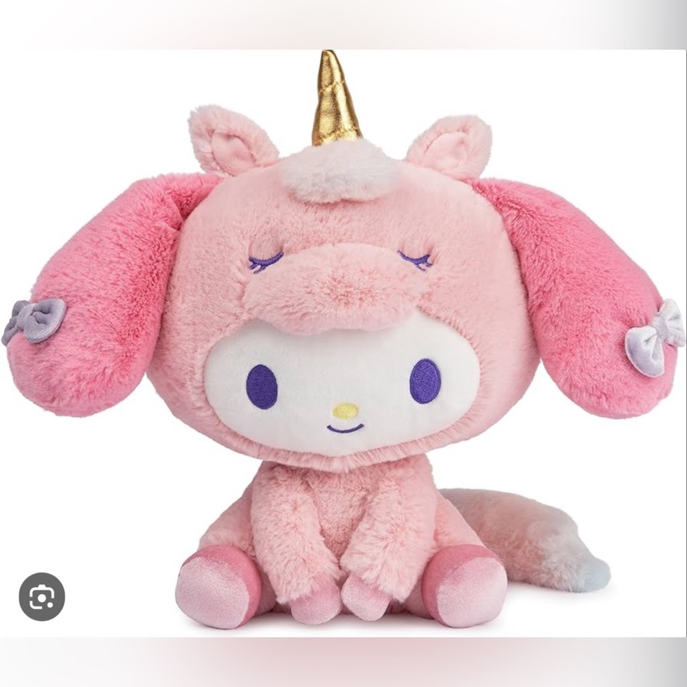 SANRIO MY MELODY UNICORN 🦄 RAINBOW TAIL PLUSH 9.5” GUND COLLECTION NEW WITH TAG